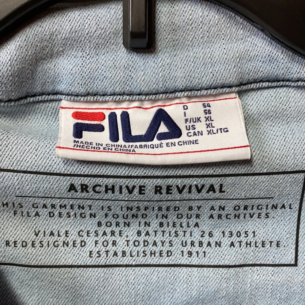 Fila Washington Denim Jacket XL New NWT - Picture 5 of 12